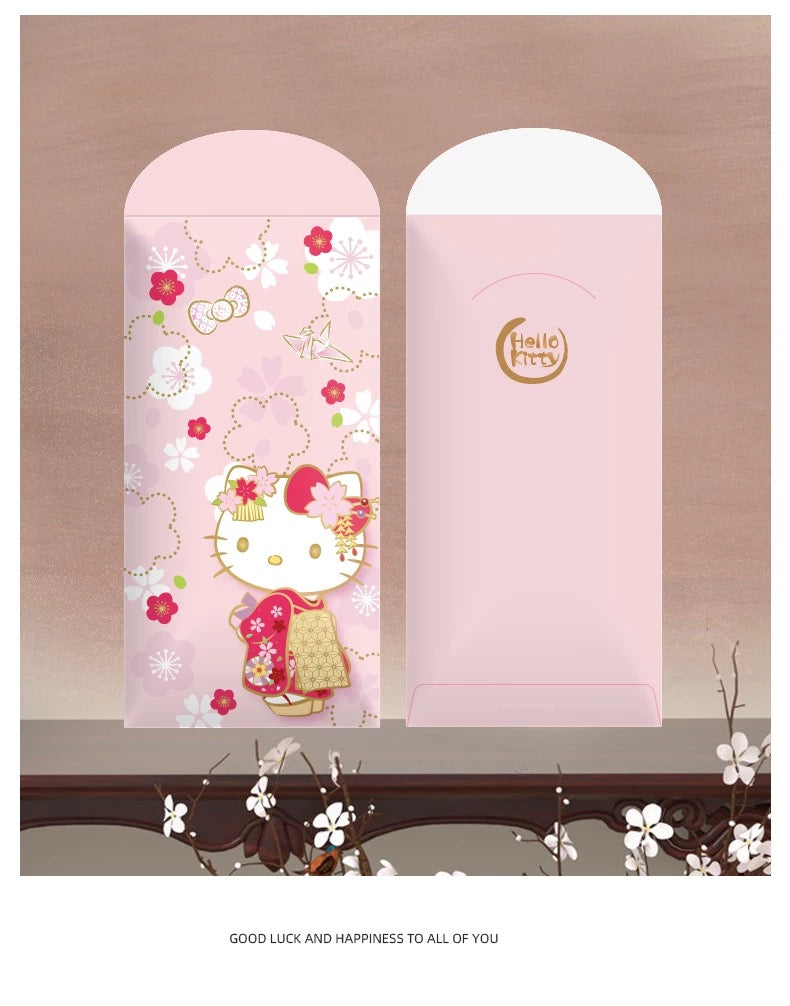 Pack of 10pcs ε Sanrio Official Hello Kitty εηΊΈιΉ€ Wedding Chinese New Year Red Envelope Lucky Money Personalized Gift Packet