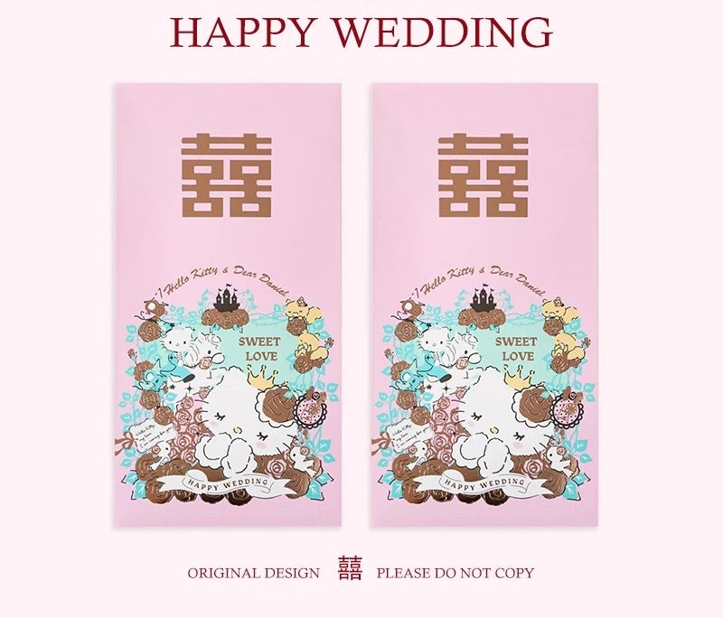 Pack of 10pcs ε Sanrio Official Hello Kitty ε Wedding Chinese New Year Red Envelope Lucky Money Personalized Gift Packet