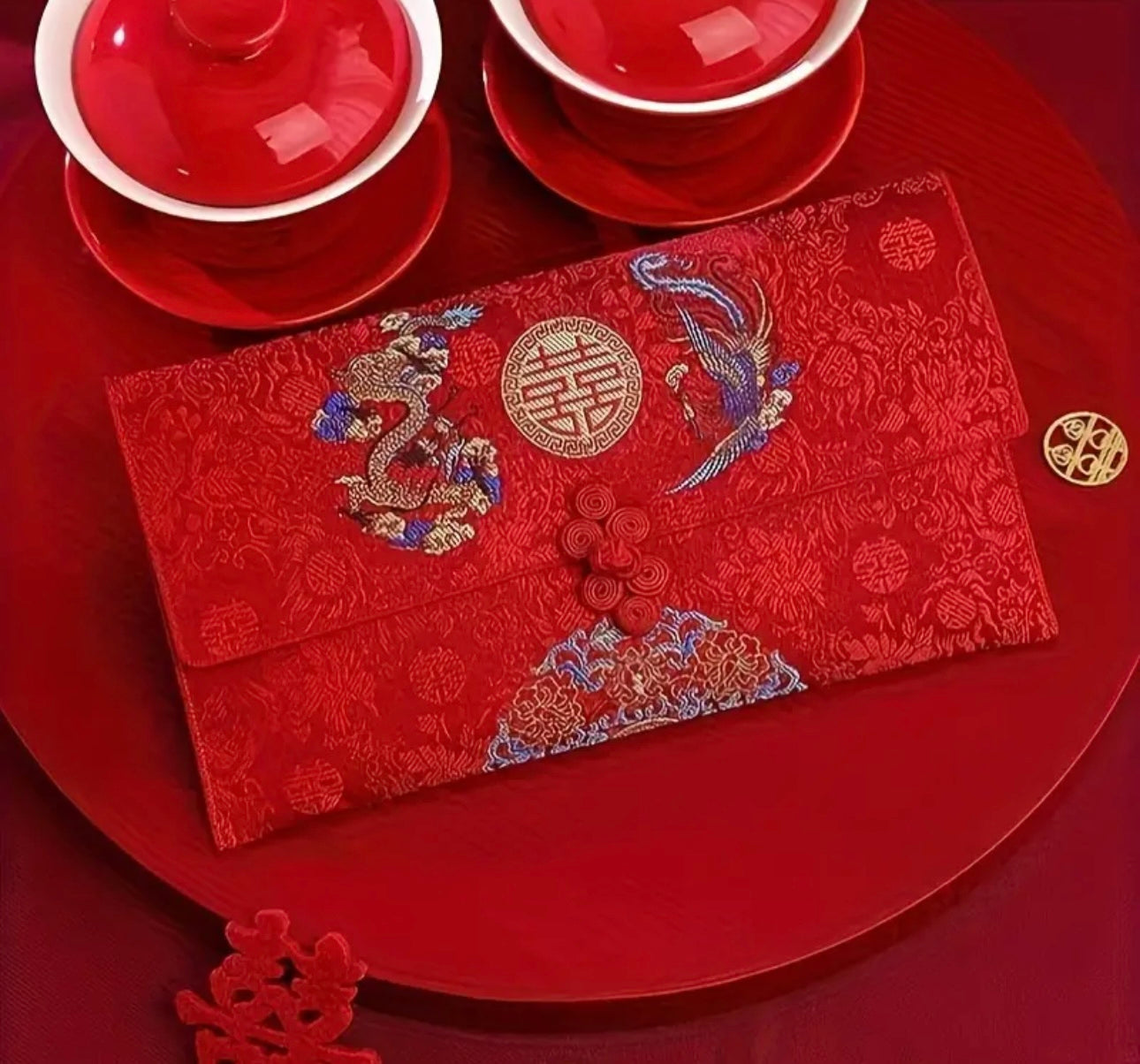 Silk ๅ Cloud Brocade Red Envelopes for Wedding Engagement Birthday New Year Celebrations Hand Bag Chinese Style Decor Flap Gift Packet