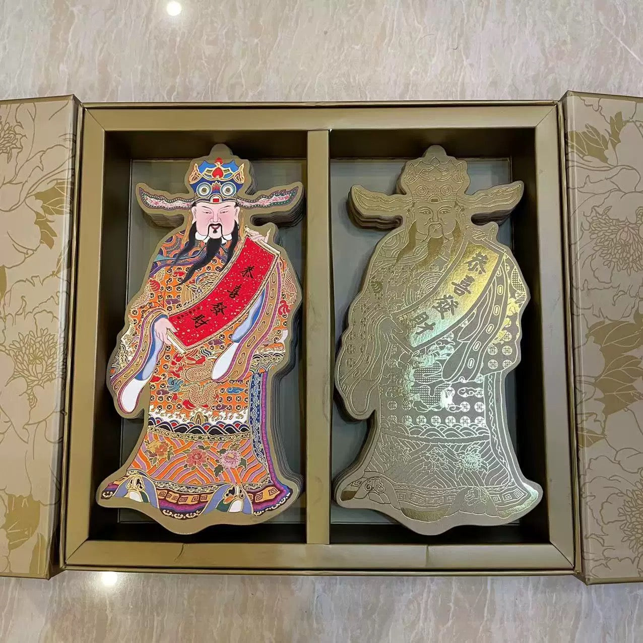 Pack of 20pcs 財神-恭喜發財 Chinese New Year Gold Foil Red Envelope Lucky Money Red Personalized Gift Packet for Wedding | Family Party | Business Opening
