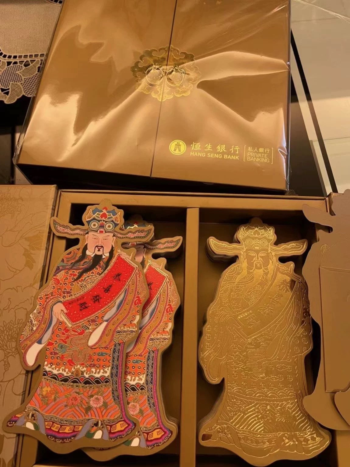 Pack of 20pcs 財神-恭喜發財 Chinese New Year Gold Foil Red Envelope Lucky Money Red Personalized Gift Packet for Wedding | Family Party | Business Opening