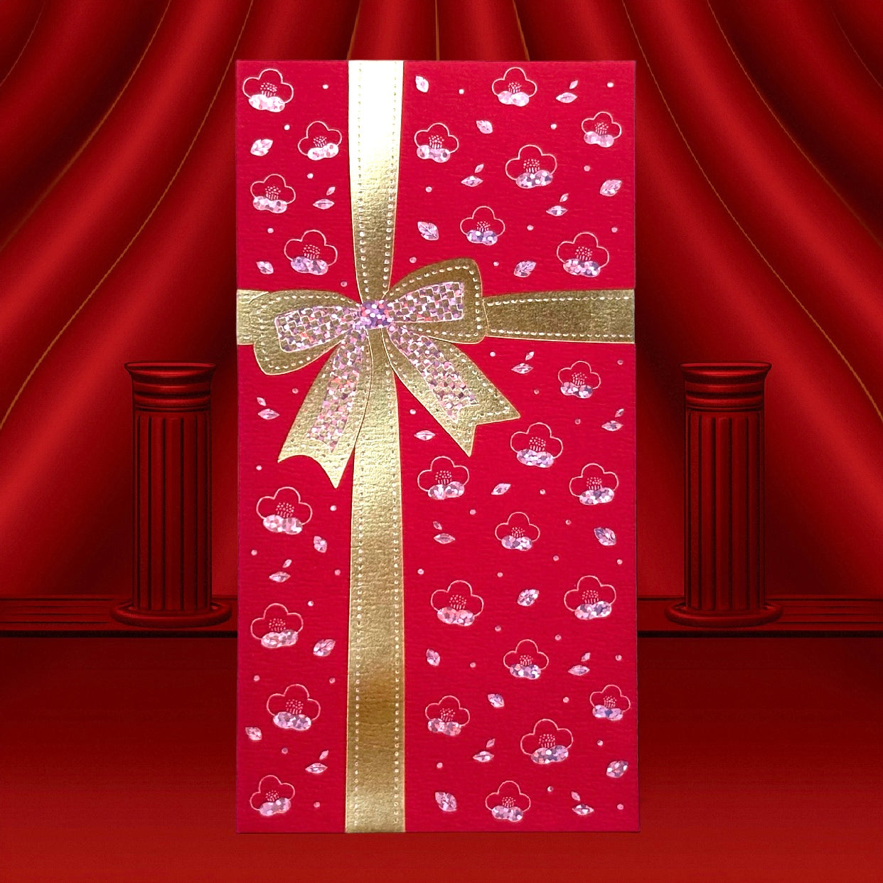 Pack of 20pcs Elegant Bow Red Envelopes with Gold Foil for New Year | Christmas | Valentineβs Day Festive Occasions Red Envelope Lucky Money Gift Packet