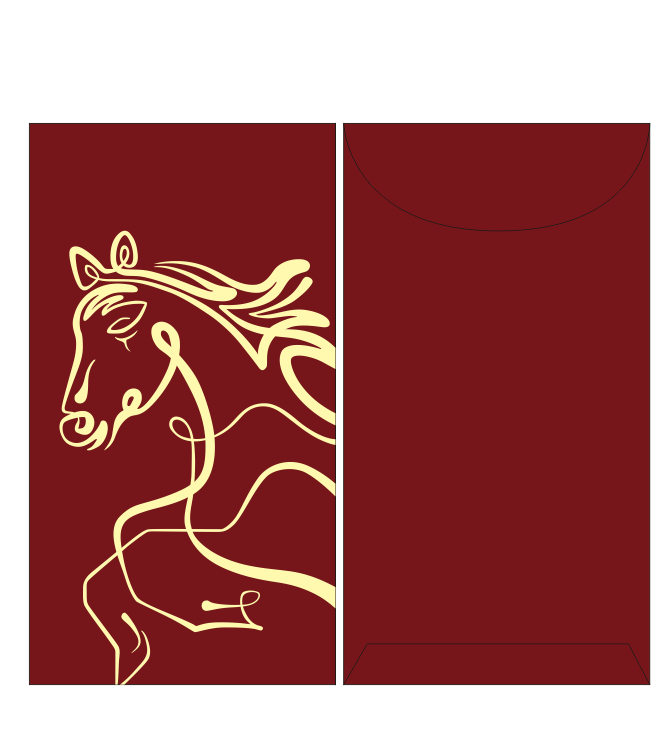 2026 Pack of 20pcs Luxe Year of the Horse Red Envelope Lucky Money Gift Packet for New Year | Wedding | Party | Events