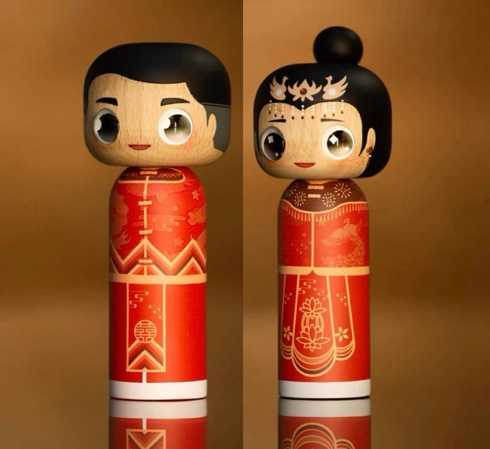Traditional Chinese Characters Series Wooden Trendy Dolls