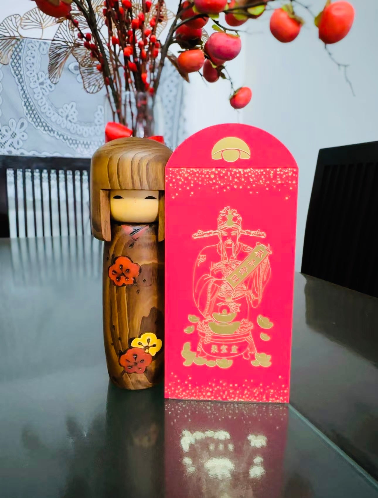 Pack of 20pcs 財神-恭喜發財 Chinese New Year Gold Foil Red Envelope Lucky Money Red Personalized Gift Packet for Wedding | Family Party | Business Opening