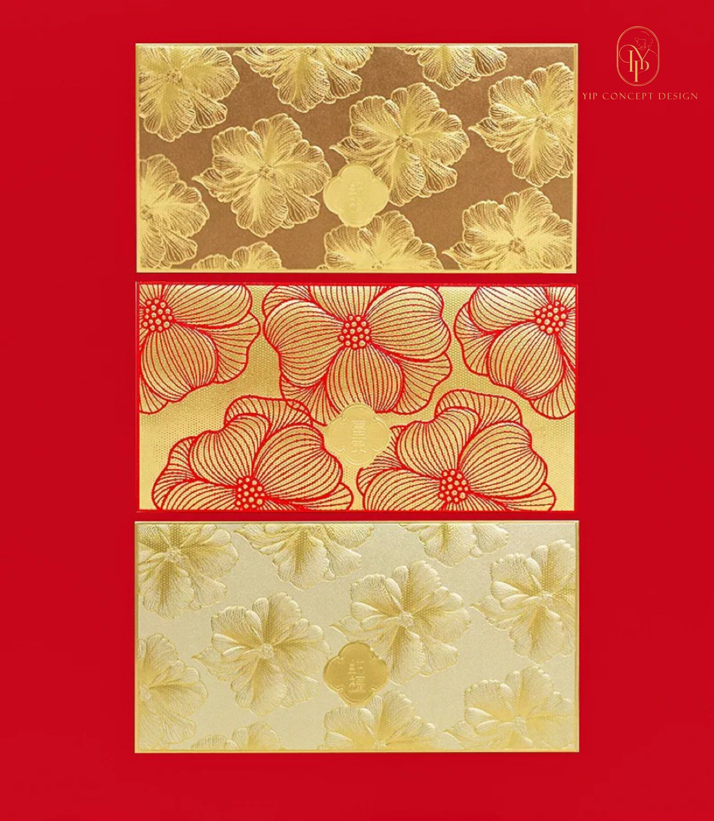 Pack of 18pcs Color Embossed Foiled High-end Creative Red Envelope Lucky Money Gifts Packet Chinese New Year of the Horse can Custom