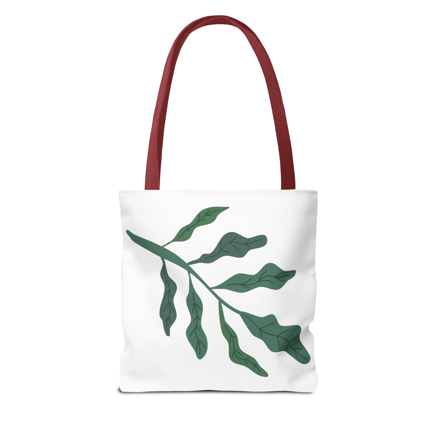 Patriotic Love Leaf Print Tote Bag | Eco-Friendly Shopping, Summer Outings, Gift for Her, Weekend Essentials, Beach Bag