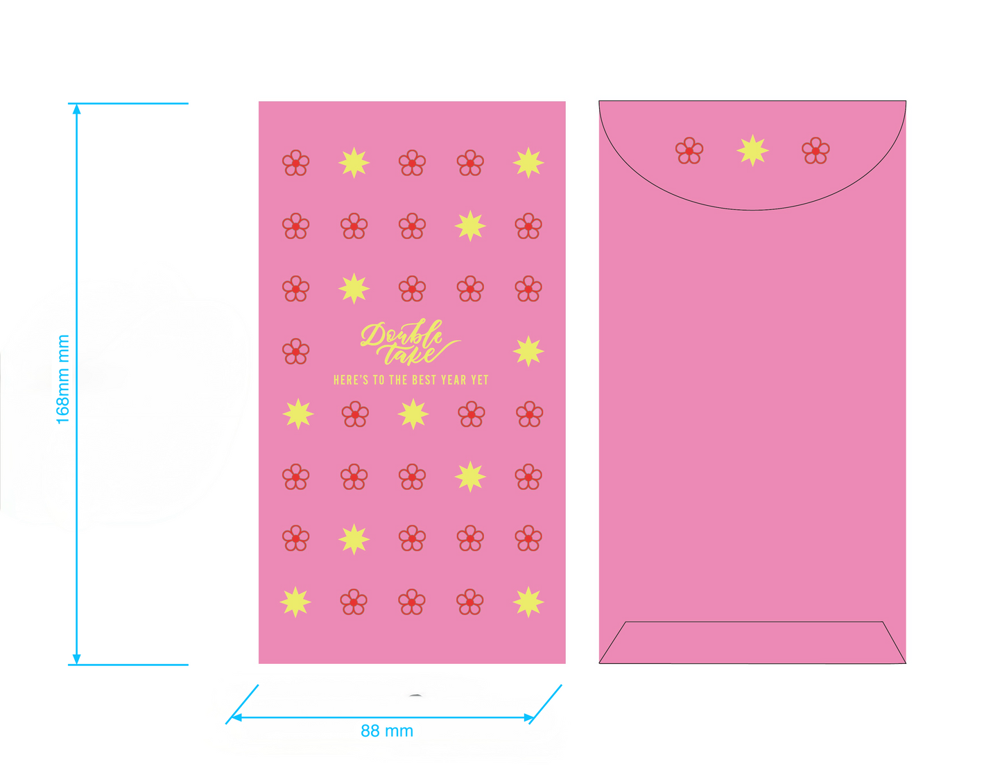 Customized 300pcs Pink Envelope For a Certain Brand