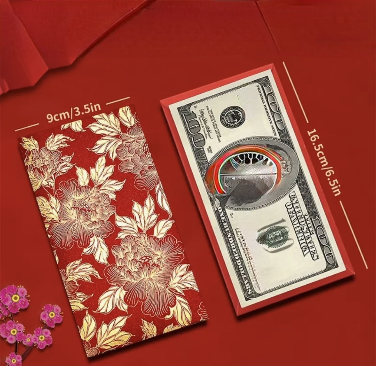 Pack of 30pcs Luxe Chinese New Year Gold Foil θ±ιε―貴 Red Envelope Lucky Money Personalized Gift PacketοΌε―ζ¬οΌ