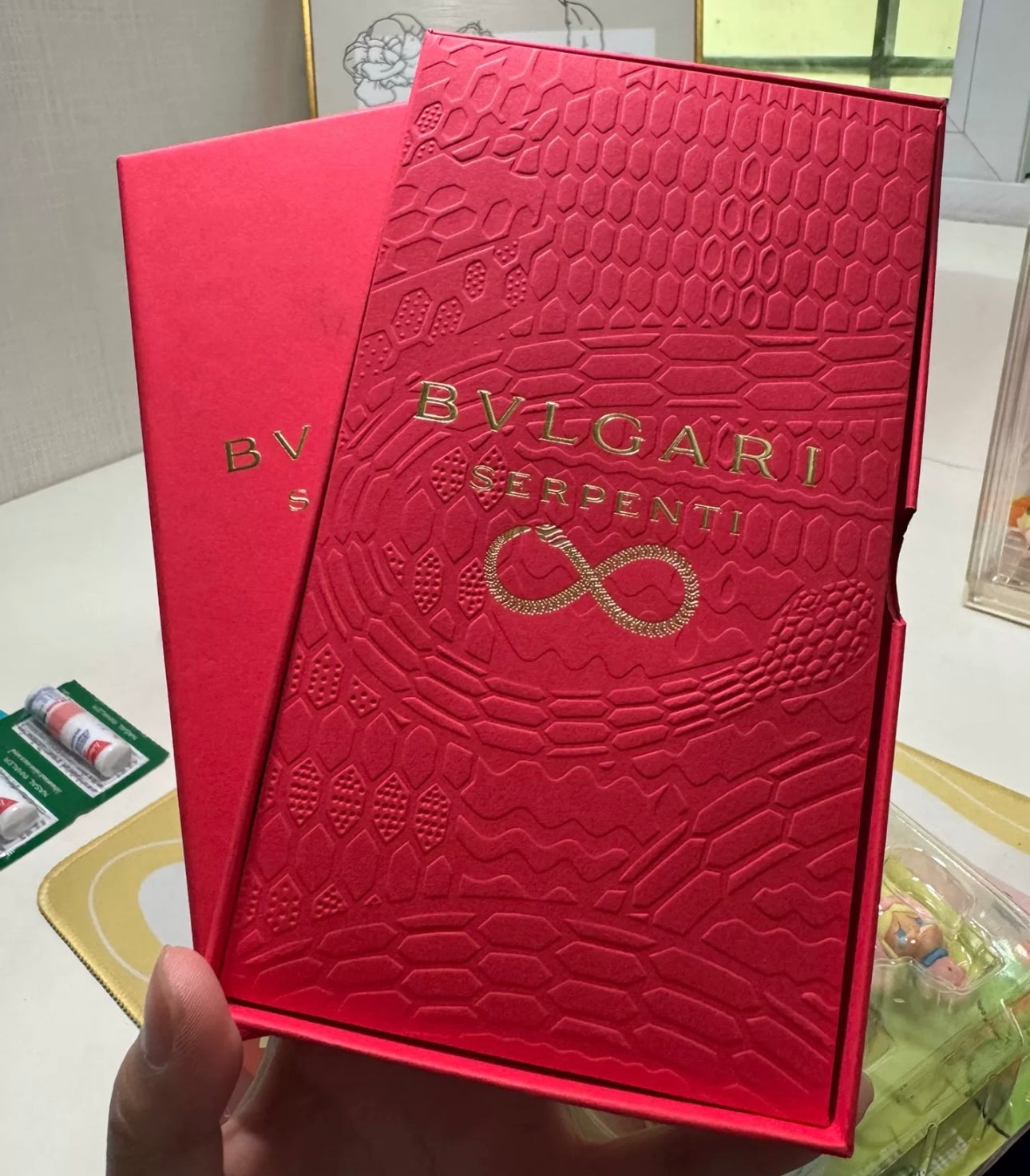 Gift Box of 10pcs High-end Designer Brand BVLGARI New Year of the Snake Lucky Money Packet Red Envelope