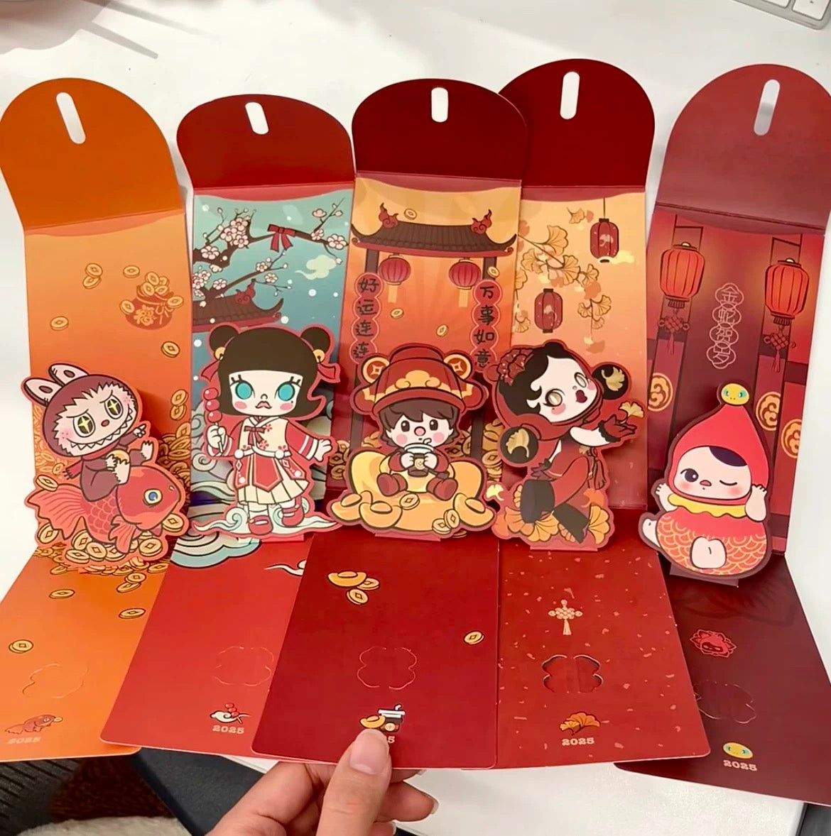 Official Sealed Pop Mart Year of the Snake Chinese New Year 3D Red Envelope Box Set (5pcs)