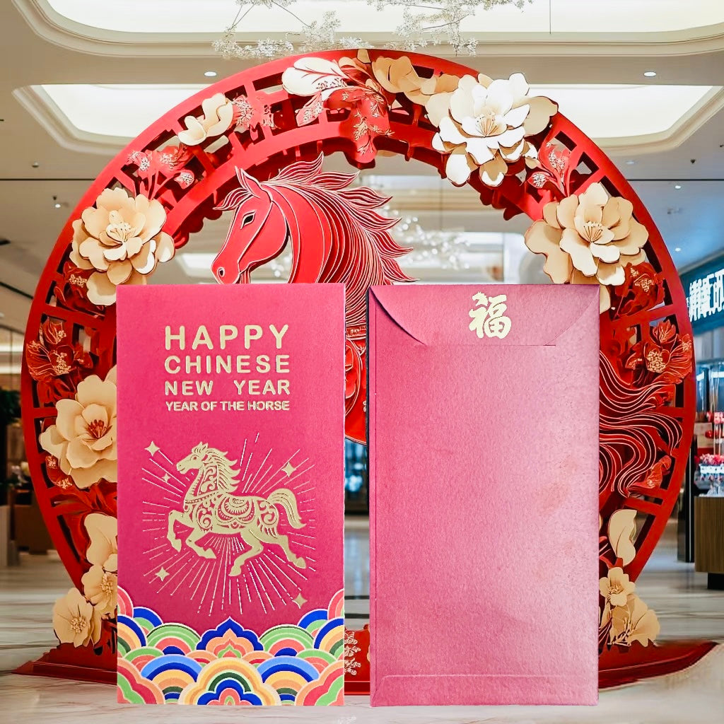 NEW! 2026 Pack of 30pcs Color Printing+Gold Foiled Creative Red Envelope Lucky Money Gifts Packet Chinese New Year of the Horse