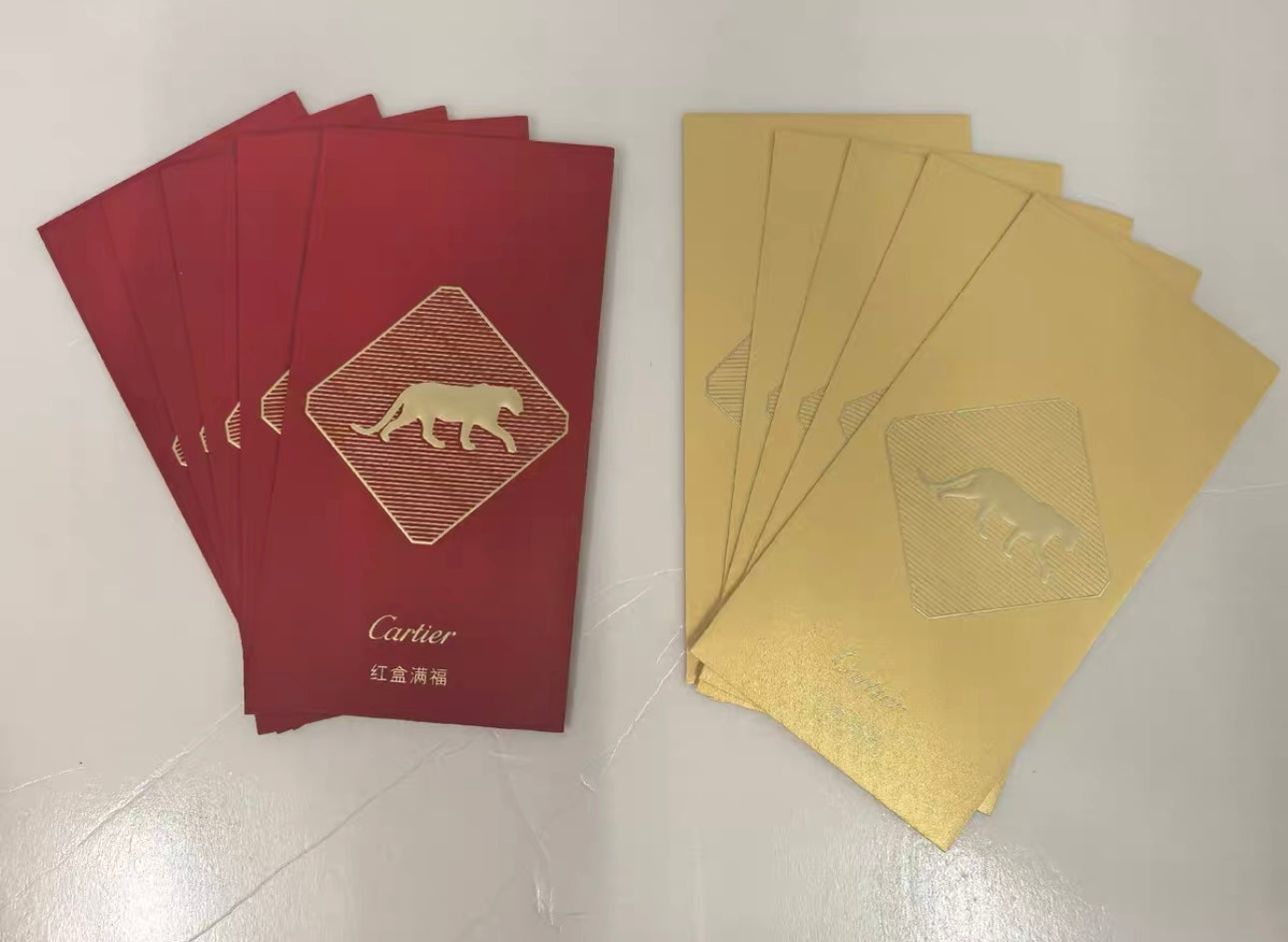 Gift Box of 10pcs High-end Designer Brand New Year Lucky Money Packet Red Envelope