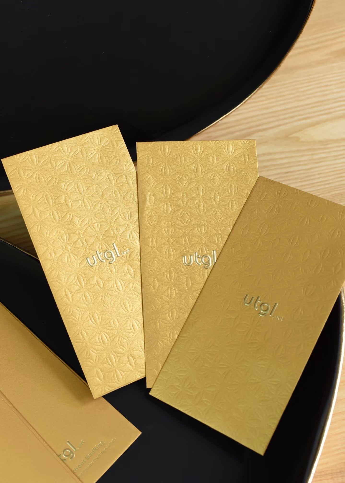 Custom 200 Boxes High-end for Business (Brand Designer) Order Red Envelopes with Gold Foiled Embossed Lucky Money Personalized Gift Packet