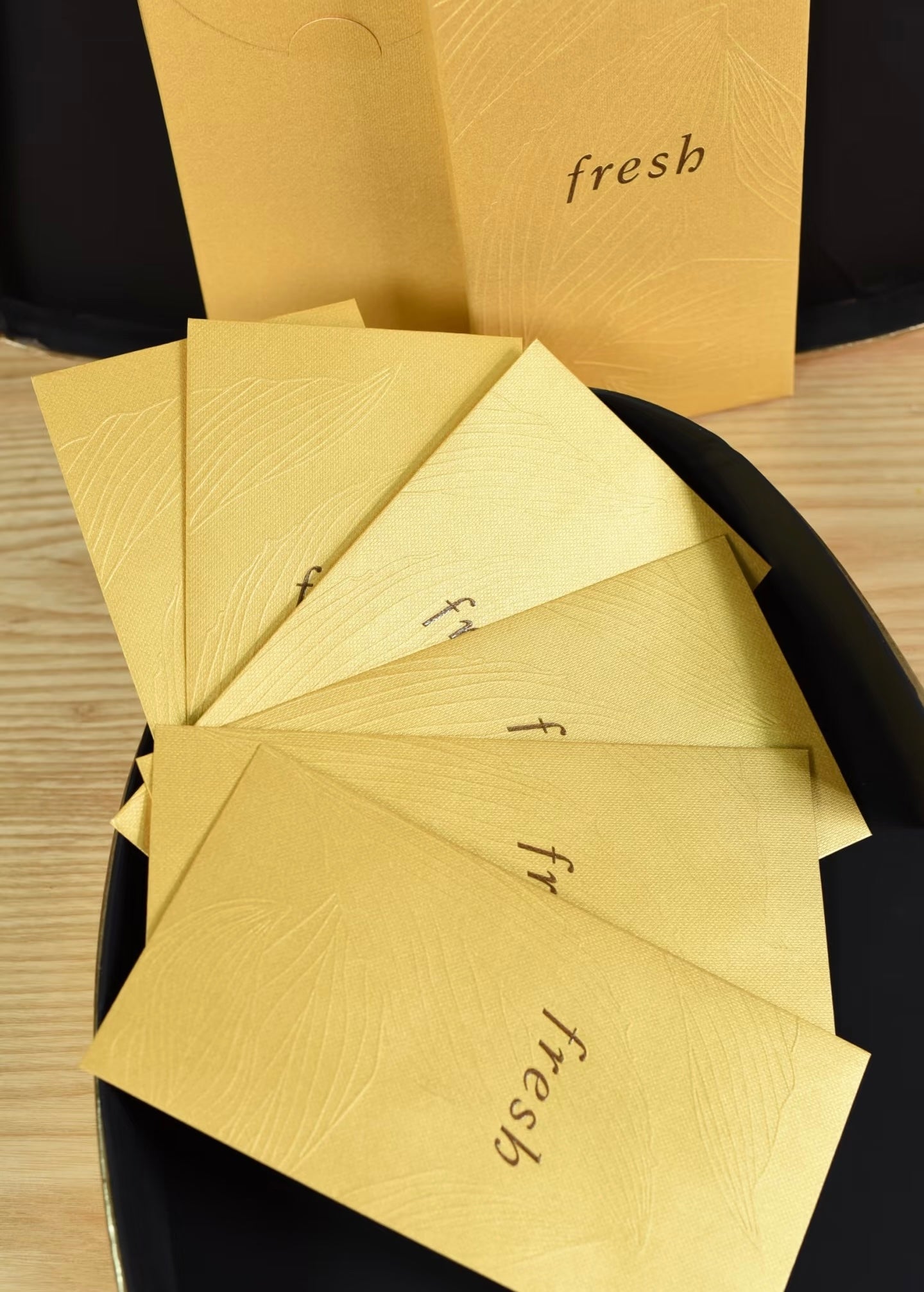 Custom 200 Boxes High-end for Business (Brand Designer) Order Red Envelopes with Gold Foiled Embossed Lucky Money Personalized Gift Packet