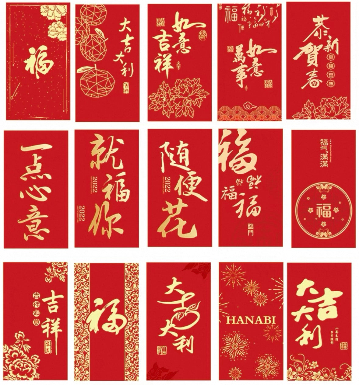 Custom 200pcs Red Envelope with Logo or Text Full Size Printing (90*165mm) Red Envelope Lucky Money Personalized Gifts Packet