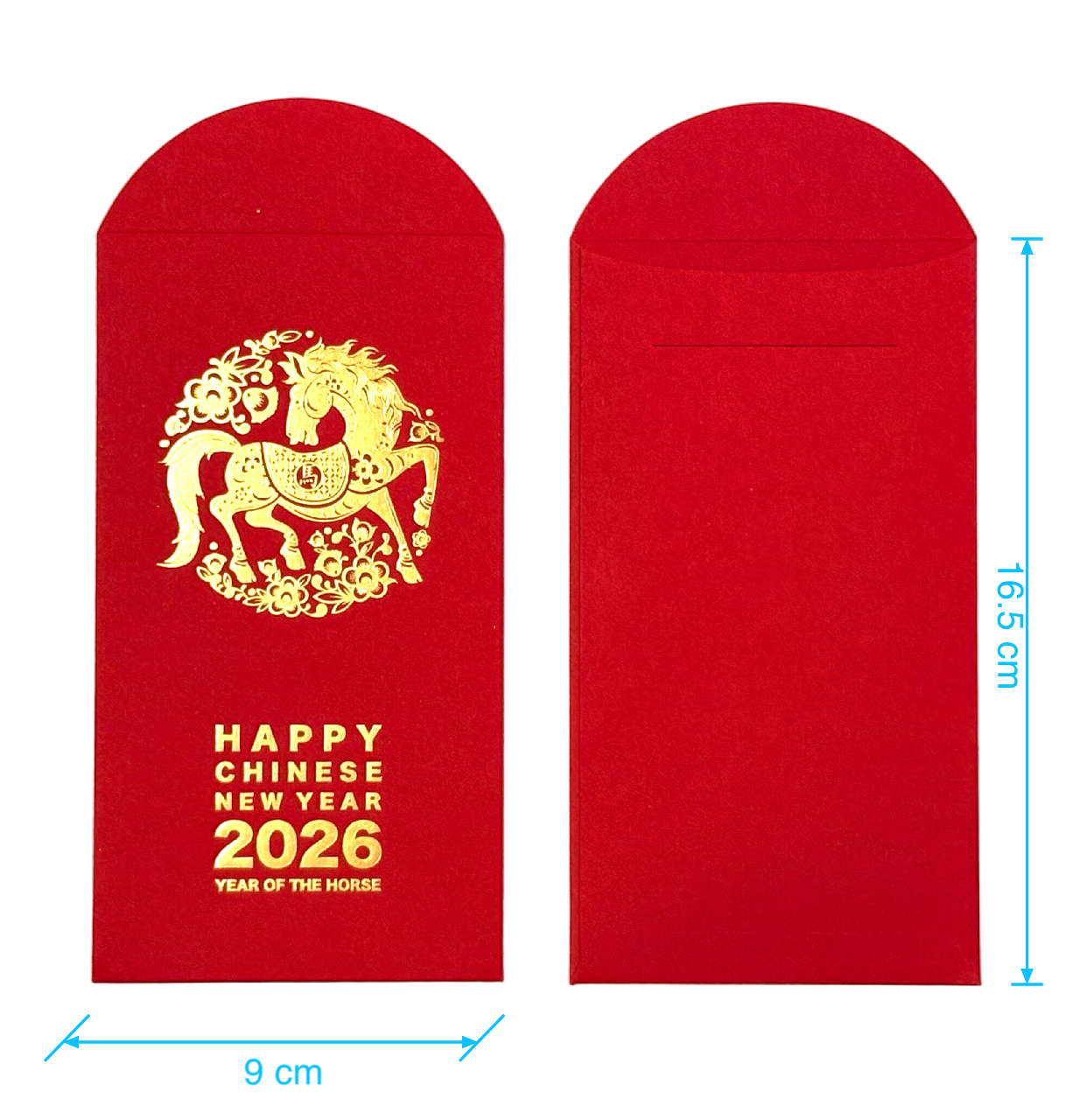 2026 Gift Box of 20pcs Gold Foiled Creative Red Envelope Lucky Money Gifts Packet Chinese New Year of the Horse