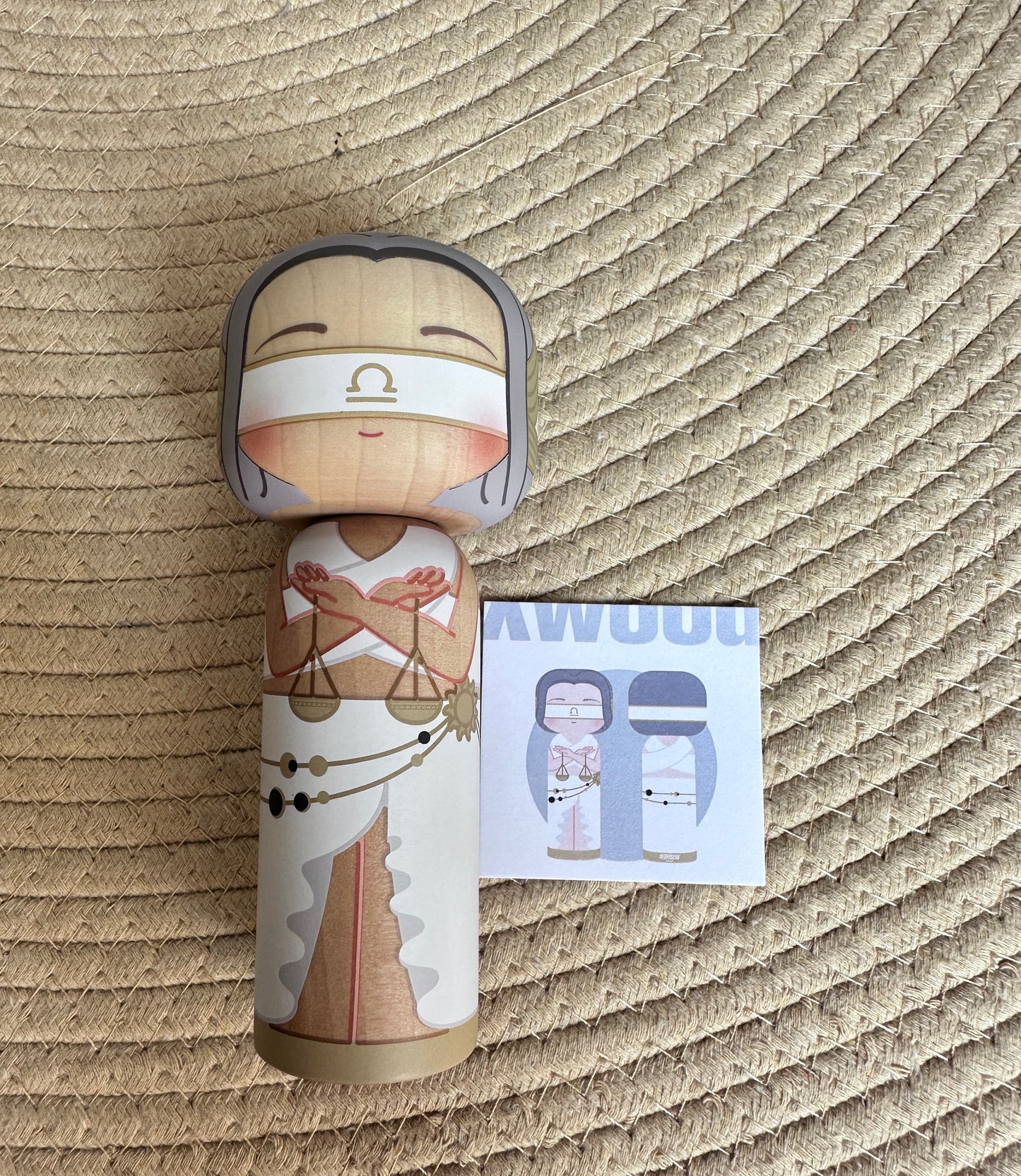 Handmade Constellation Series Wooden Dolls | Hand-Painted Wooden Figurines | Eco-Friendly Astrology Gift