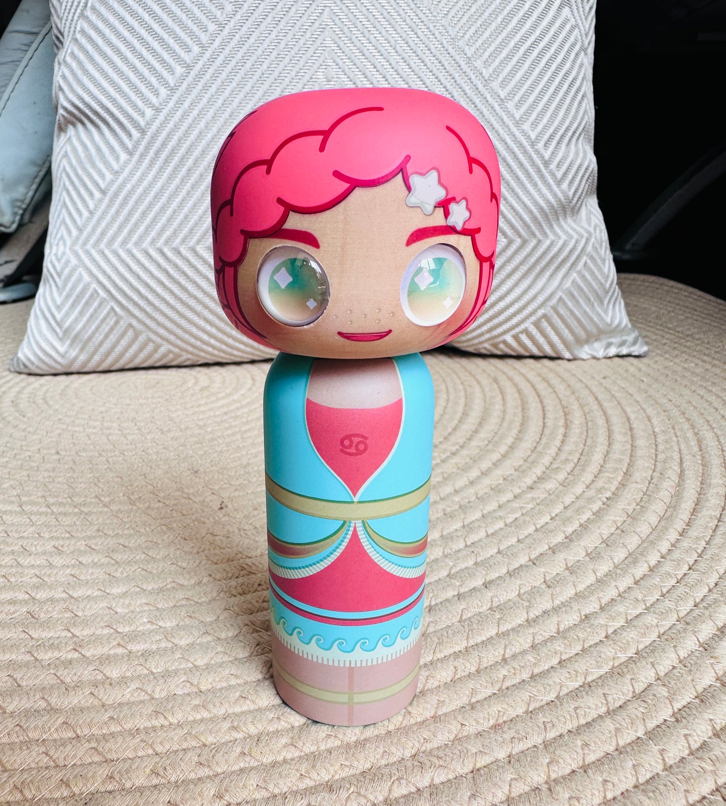 Handmade Constellation Series Wooden Dolls | Hand-Painted Wooden Figurines | Eco-Friendly Astrology Gift