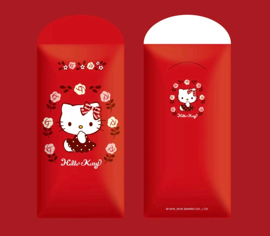 Pack of 10pcs Sanrio Official Hello Kitty Wedding Chinese New Year Red Envelope Lucky Money Personalized Gift Packet