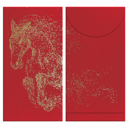2026 Custom 200pcs Red Envelope Year of the Horse Gold Foil Lucky Money Gift Packet for Business | New Year | Event | Opening Ceremony