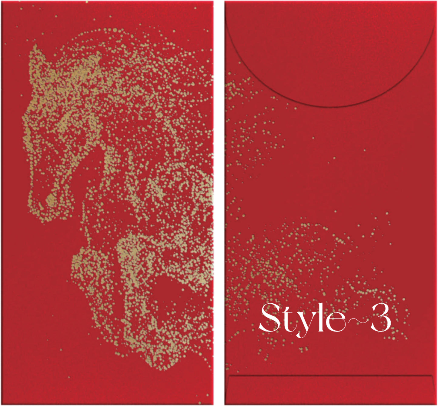 Pack of 12pcs Color Printing+Gold Foiled High-end Red Envelope Lucky Money Gifts Packet Chinese New Year of the Horse can Custom