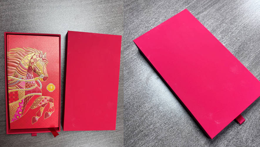 Pack of 12pcs Color Printing+Gold Foiled High-end Red Envelope Lucky Money Gifts Packet Chinese New Year of the Horse can Custom