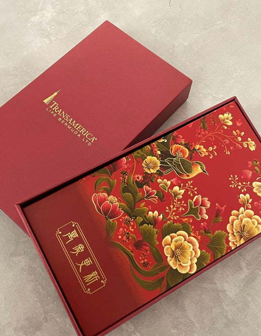 Custom 150 Boxes High-end for Business | Brand Designer Order Red Envelopes with Gold Foiled Embossed Lucky Money Personalized Gift Packet