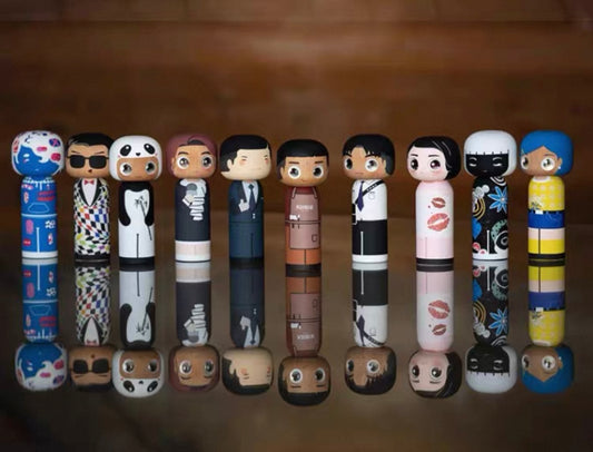 Traditional Chinese Characters Series Wooden Trendy Dolls