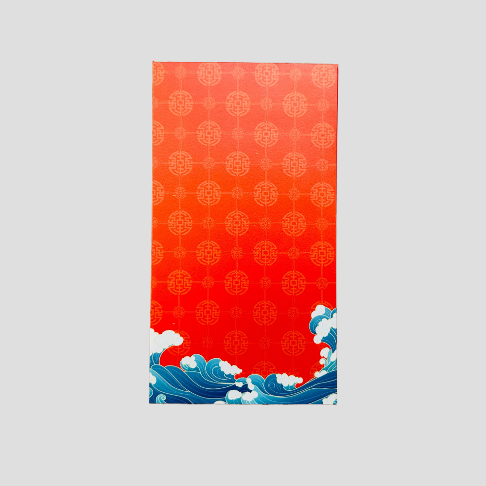 Custom 100pcs Fixed Template Red Envelope with Logo | Text | Surname | Red Envelope Lucky Money Personalized Gifts Packet for Wedding | Business | Birthday Party | Events