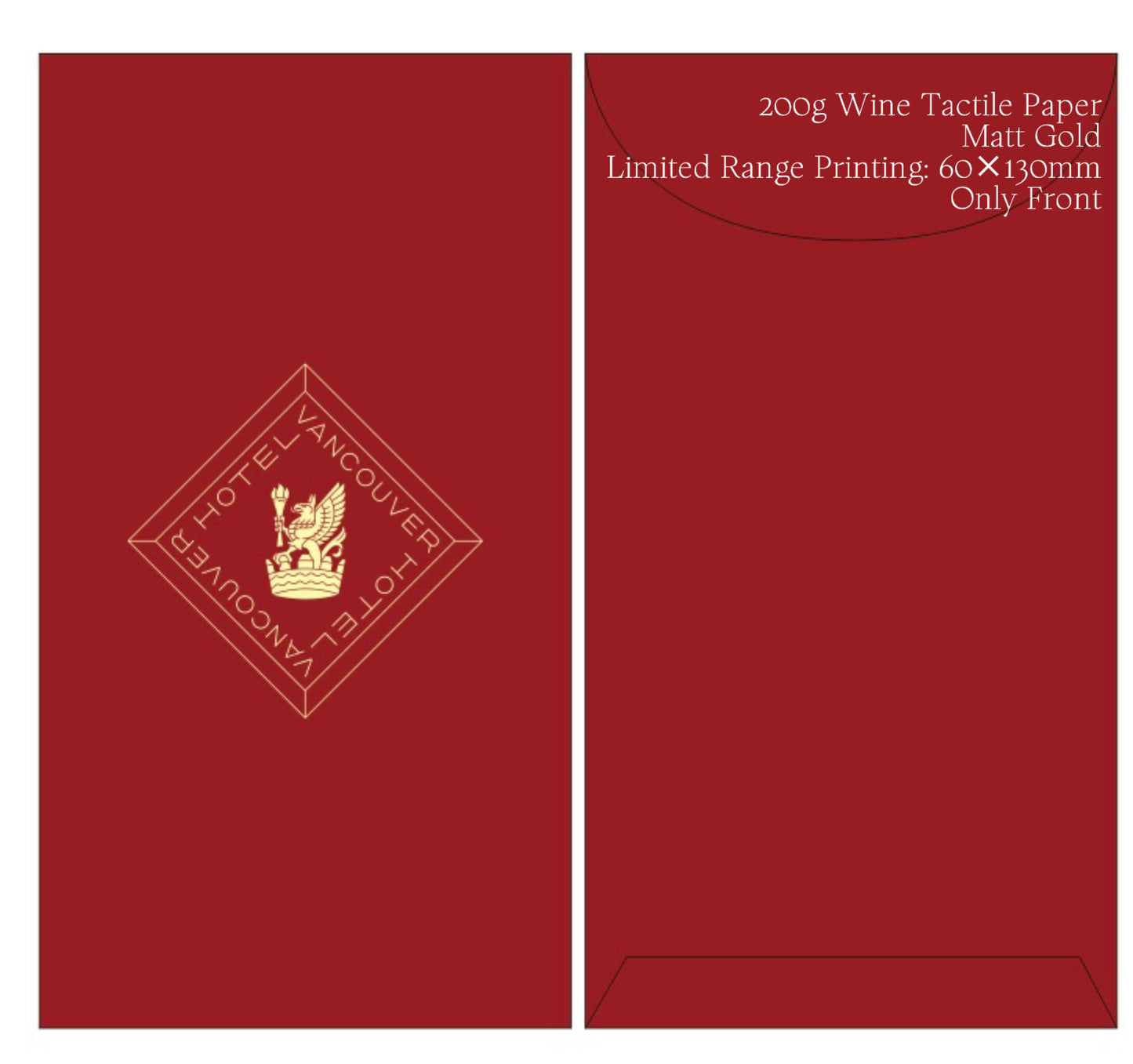 Custom 100pcs Red Envelope with Logo or Text (200g wine tactile paper) Red Envelope Lucky Money Personalized Gifts Packet