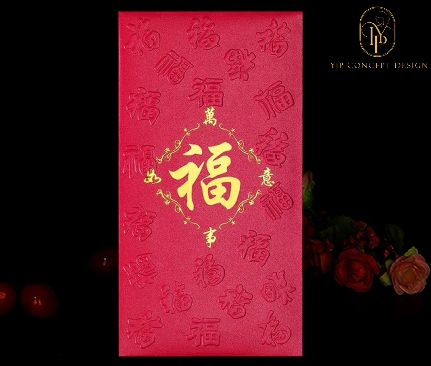 Pack of 30pcs High-end 福 Gold Foil Red Envelope Love Forever Lucky Money Gift Packet for Chinese New Year | Wedding Party | Event（副本）
