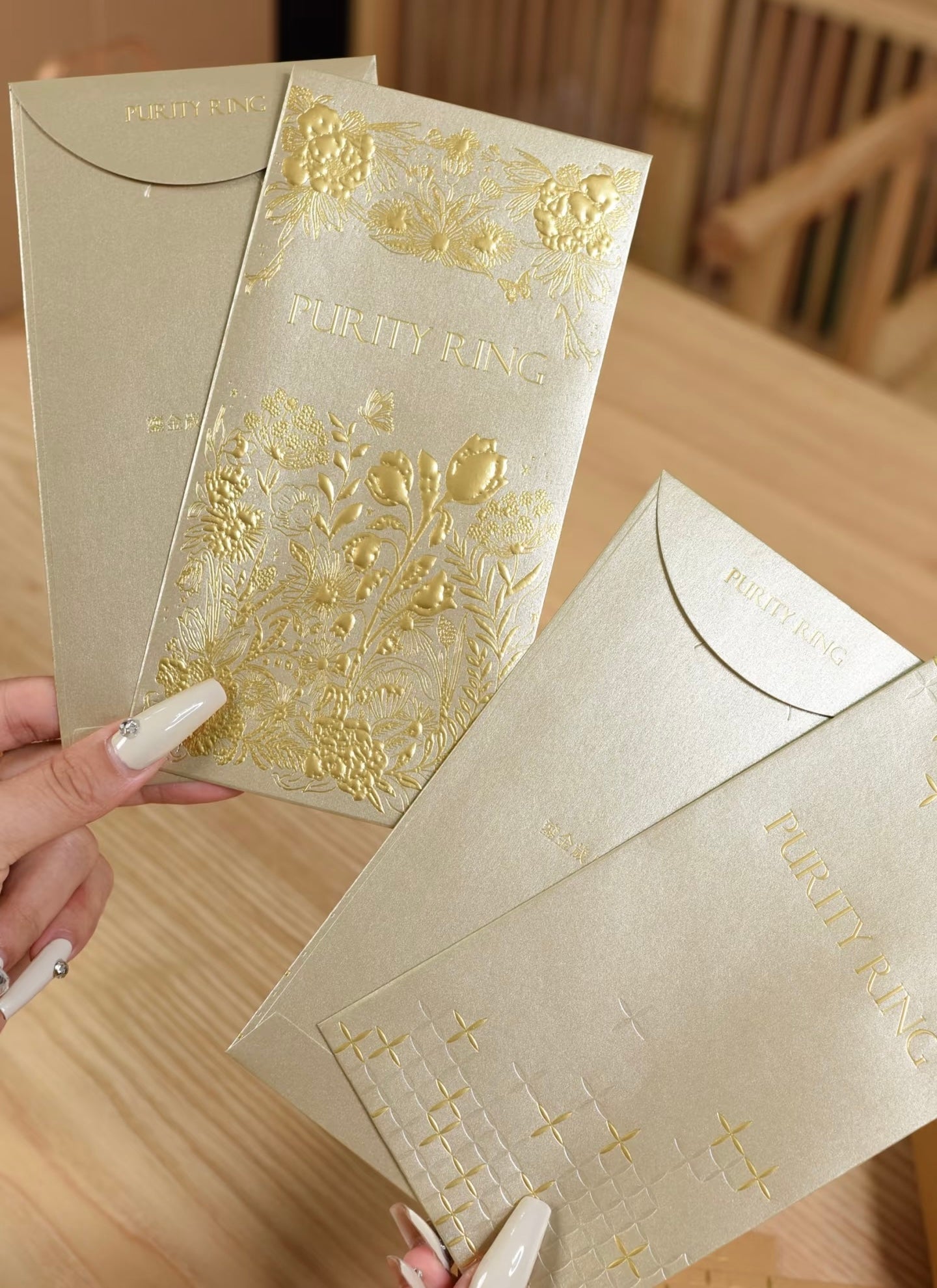 Custom 100 Boxes High-end for Business Order Red Envelopes with Gold Foiled Embossed Lucky Money Personalized Gift Packet