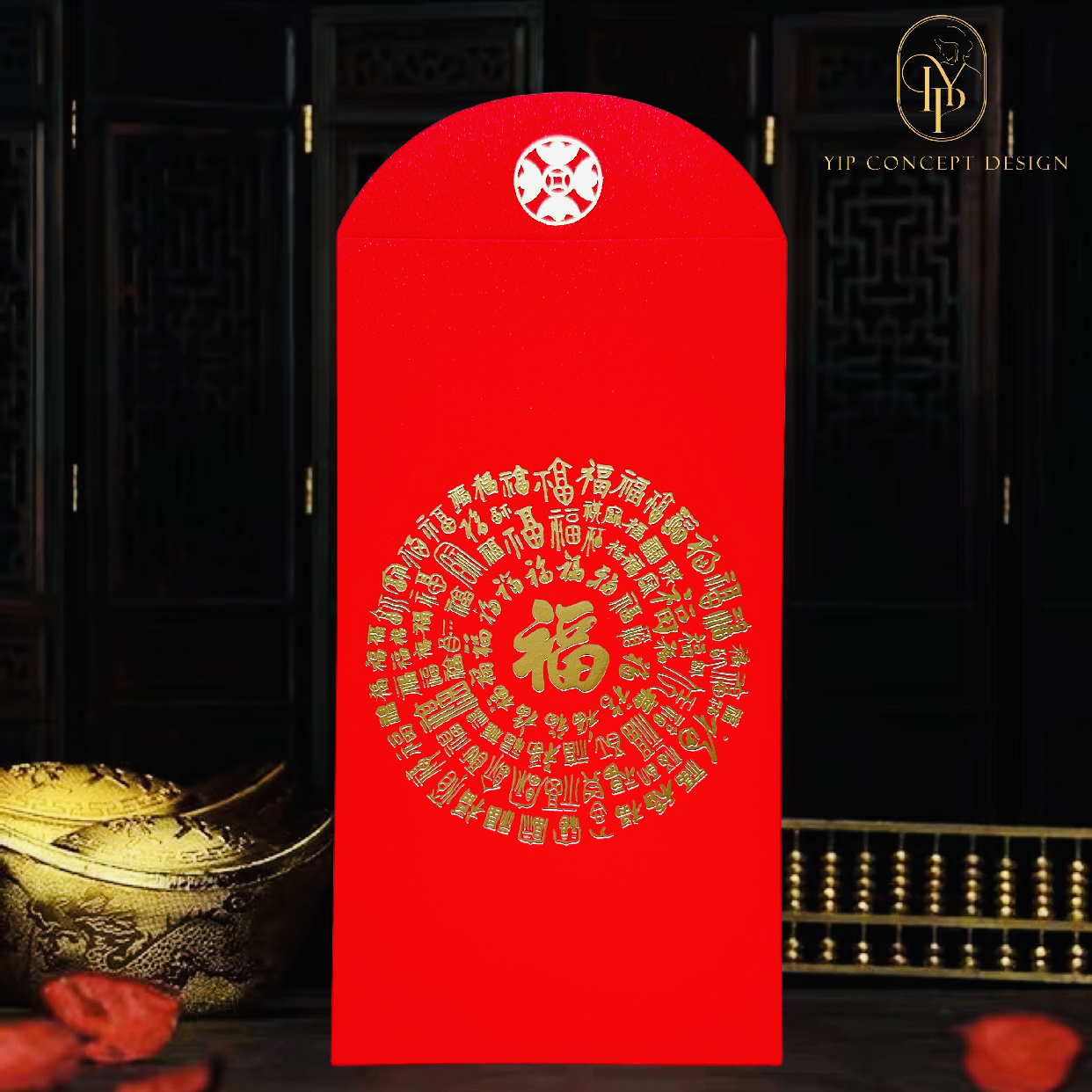 Pack of 30pcs High-end 福 Gold Foil Red Envelope Lucky Money Gift Packet for Chinese New Year | Wedding Party | Event
