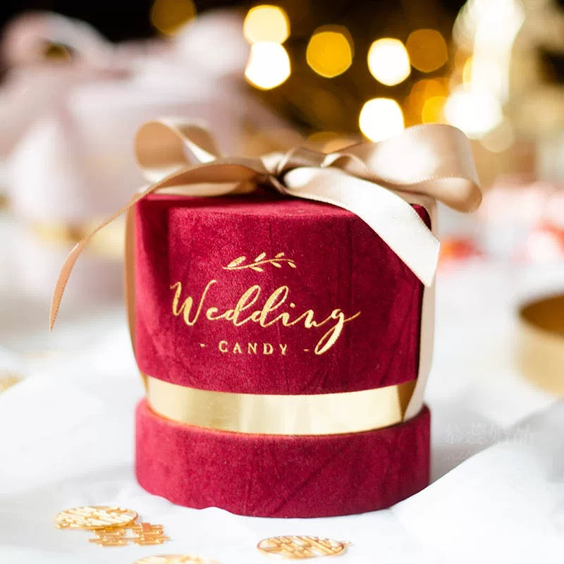 10pcs Gold Foiled Sugar Box Wedding Candy Handbag | Love Forever | Thank You Gift Bag | Birthday Gift Holder