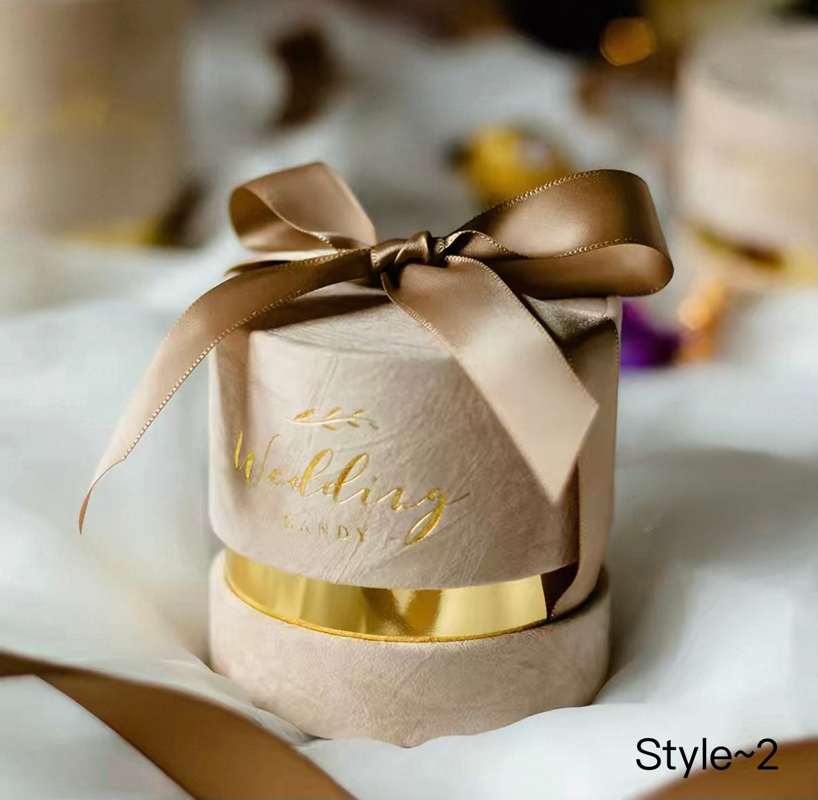 10pcs Gold Foiled Sugar Box Wedding Candy Handbag | Love Forever | Thank You Gift Bag | Birthday Gift Holder