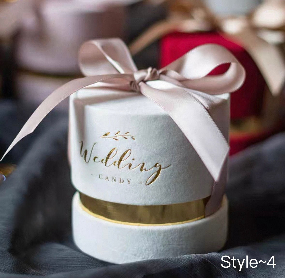 10pcs Gold Foiled Sugar Box Wedding Candy Handbag | Love Forever | Thank You Gift Bag | Birthday Gift Holder