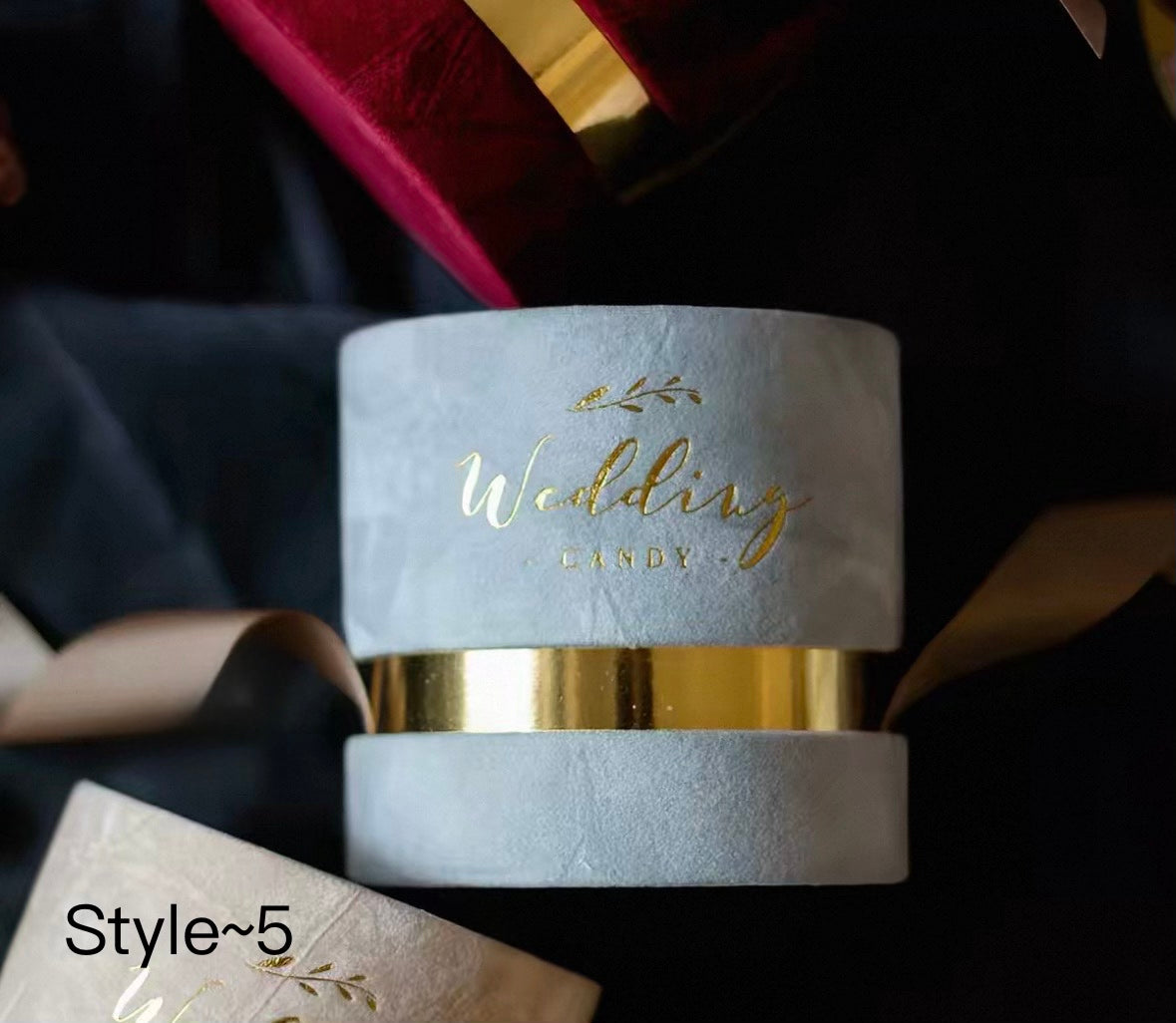 10pcs Gold Foiled Sugar Box Wedding Candy Handbag | Love Forever | Thank You Gift Bag | Birthday Gift Holder