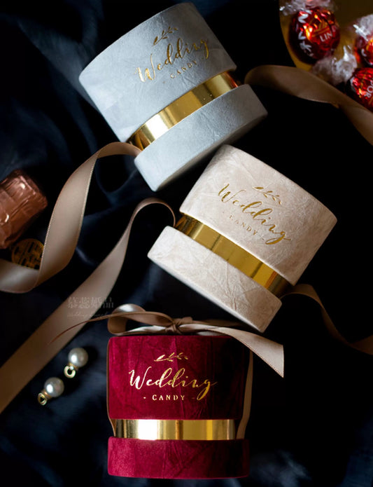 10pcs Gold Foiled Sugar Box Wedding Candy Handbag | Love Forever | Thank You Gift Bag | Birthday Gift Holder