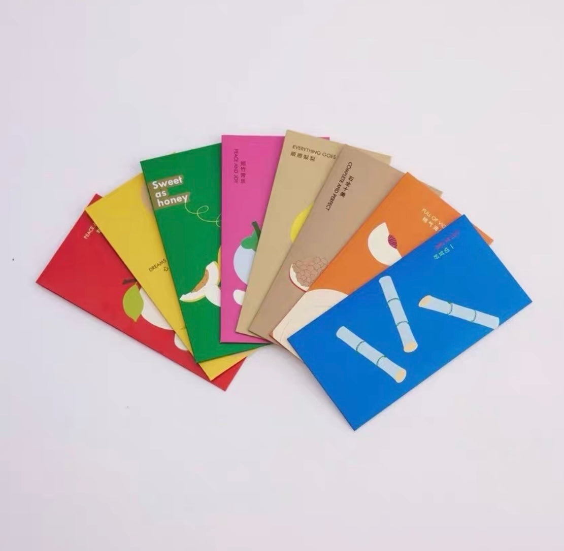 One Sample Box - Gift Box of 8pcs Designer Brand New Year Lucky Money Gift Packet