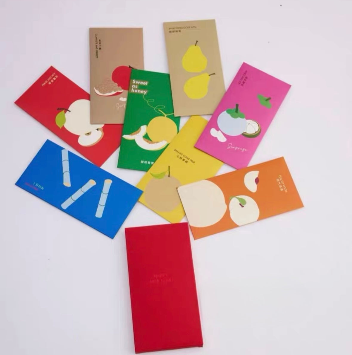 One Sample Box - Gift Box of 8pcs Designer Brand New Year Lucky Money Gift Packet