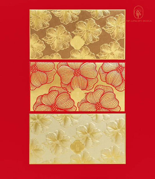 Pack of 18pcs Color Embossed Foiled High-end Creative Red Envelope Lucky Money Gifts Packet Chinese New Year of the Horse can Custom