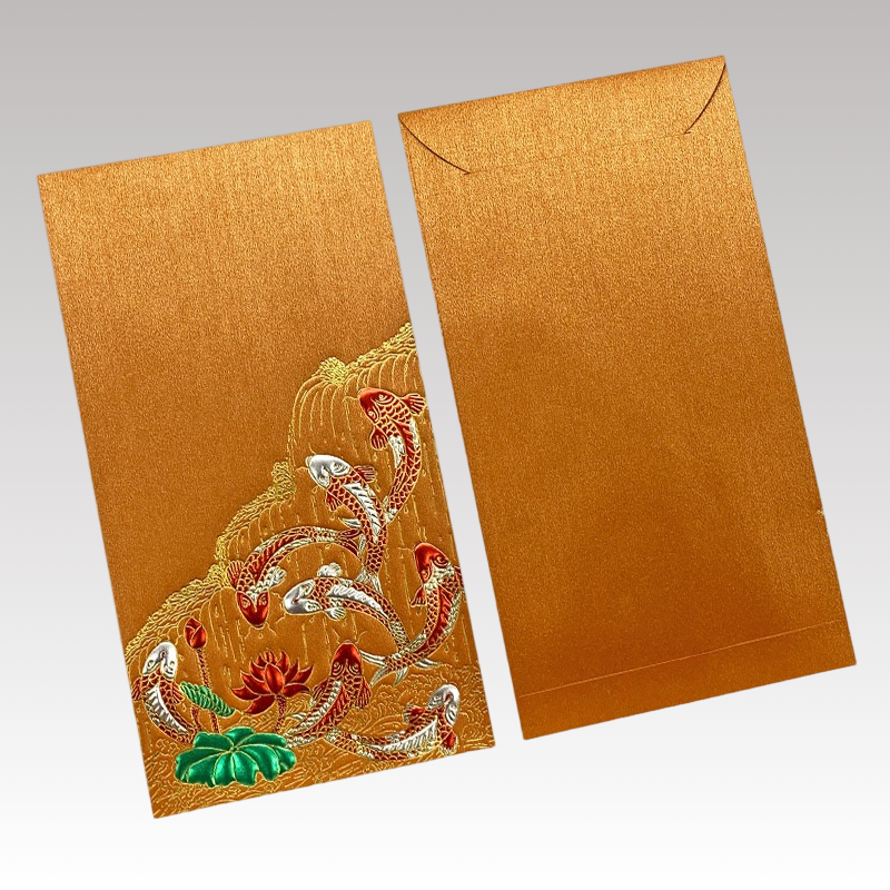 Pack of 100pcs Custom Classic Hong Kong Surname Red Envelope Lucky Money Gift Packet for Chinese New Year | Wedding Party