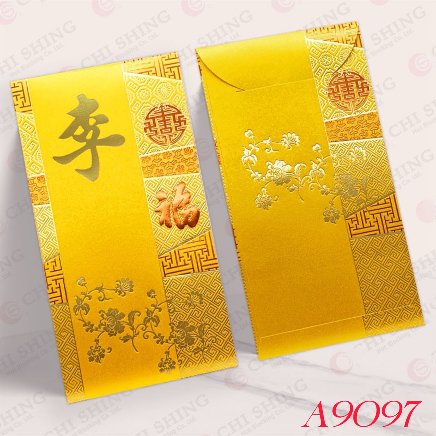 Pack of 100pcs Custom Classic Hong Kong Surname Red Envelope Lucky Money Gift Packet for New Year | Wedding Party