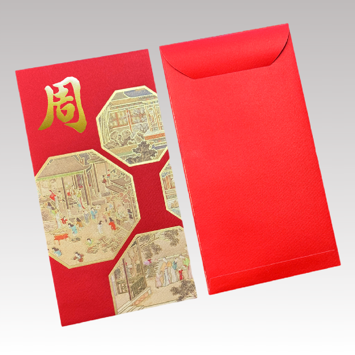 Pack of 100pcs New Year Emboss Gold Foil 福 Red Envelope Lucky Money Gift Packet for Chinese New Year | Wedding Party