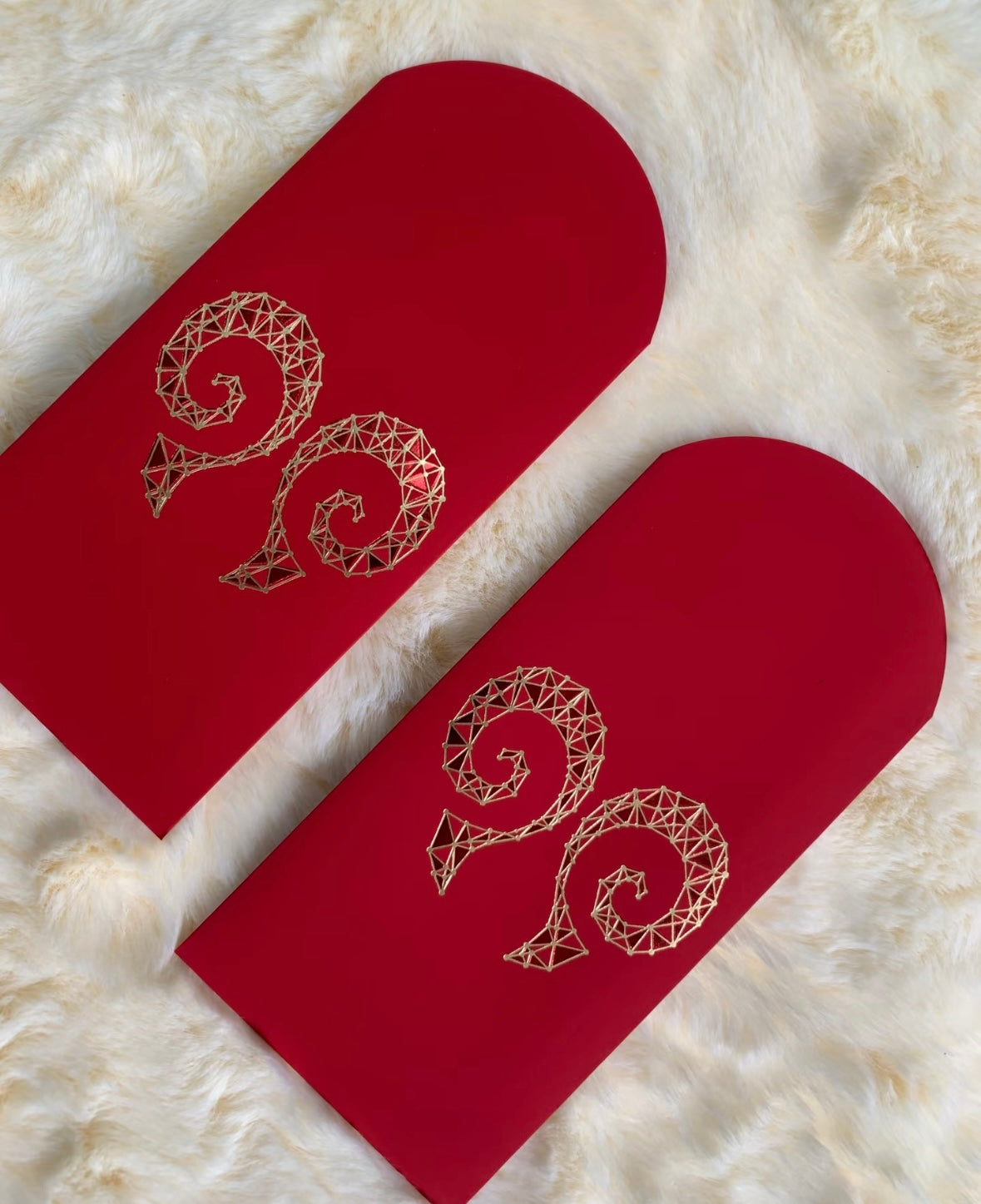 Pack of 25pcs Red Envelope Year of the Horse Gold Foil Lucky Money Gift Packet for Business | New Year | Event | Opening Ceremony