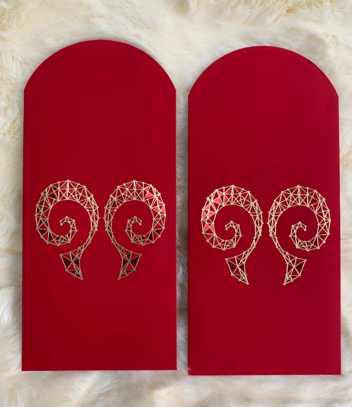 Pack of 25pcs Red Envelope Year of the Horse Gold Foil Lucky Money Gift Packet for Business | New Year | Event | Opening Ceremony