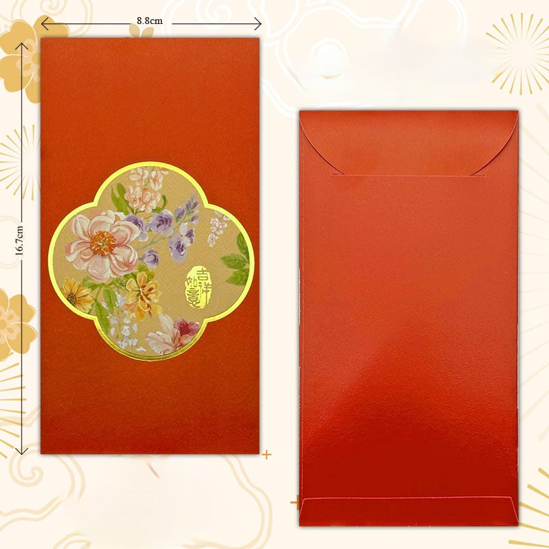Pack of 100pcs Gold Foiled Red Envelope Lucky Money Gifts Packet for Chinese New Year | Wedding