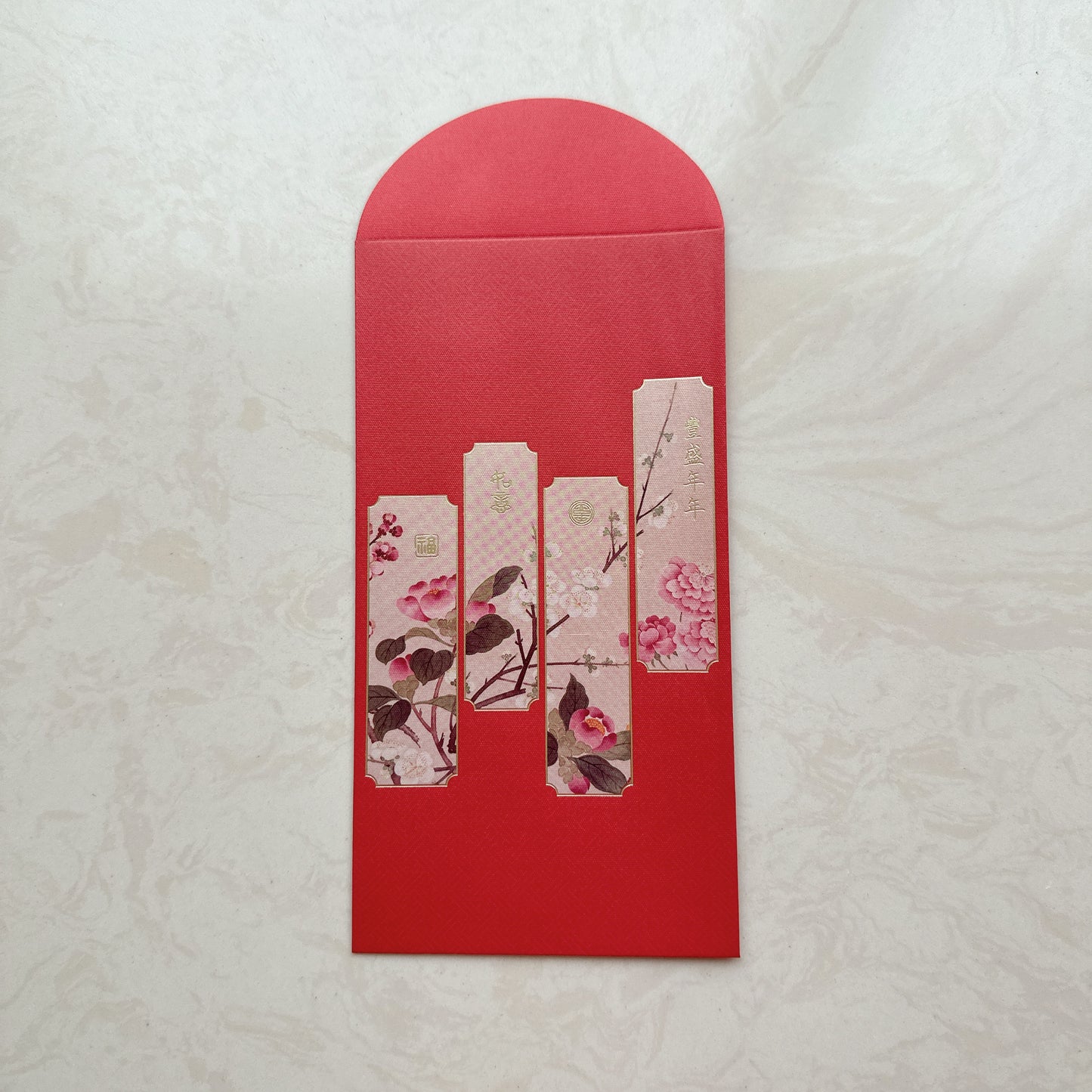 Pack of 100pcs Custom Classic Hong Kong Surname Red Envelope Lucky Money Gift Packet for Chinese New Year | Wedding Party