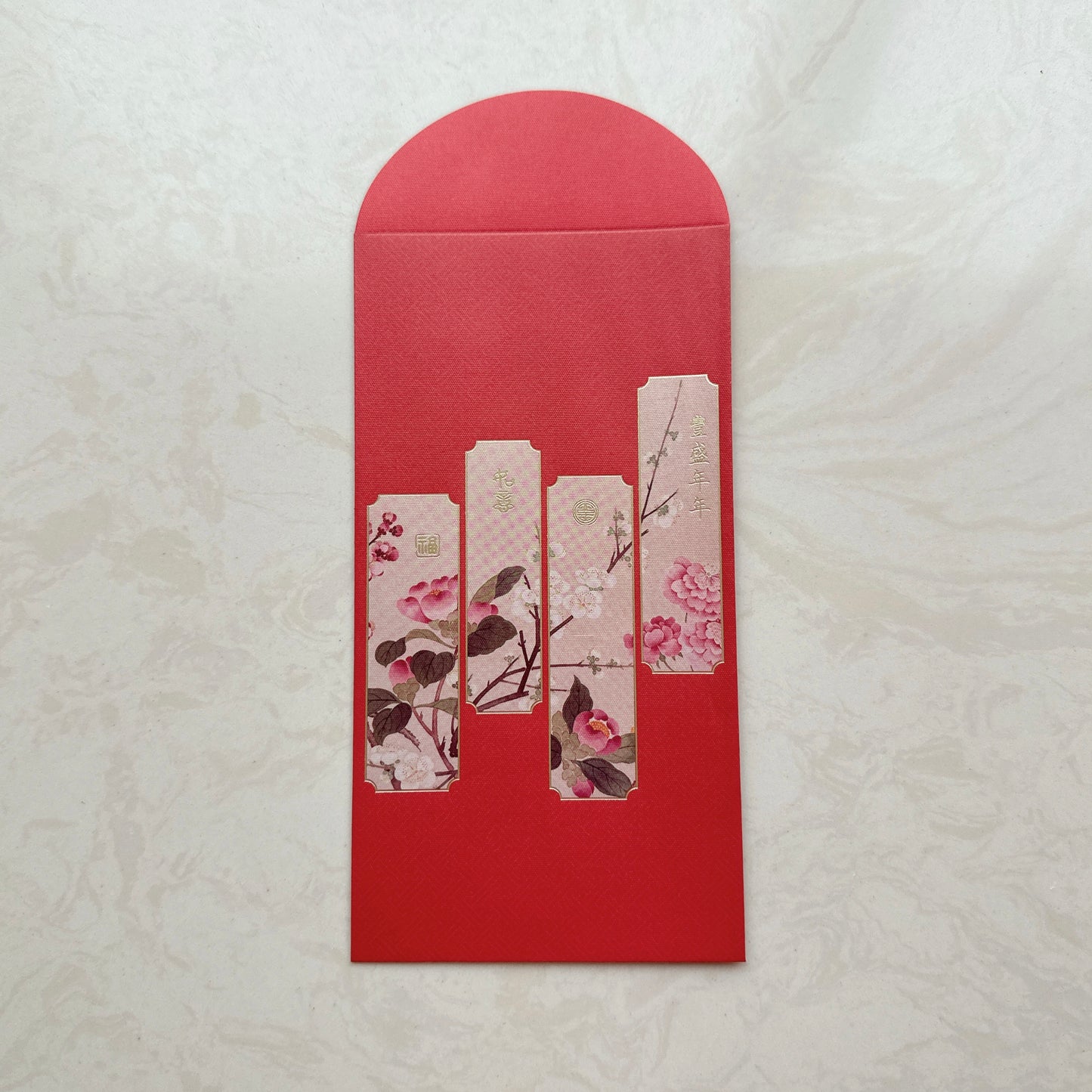 Pack of 100pcs Custom Classic Hong Kong Surname Red Envelope Lucky Money Gift Packet for Chinese New Year | Wedding Party